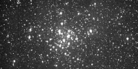 First light image of J-PAS Pathfinder, installed at JST250. This is the raw image, without any correction of astronomical instrumentation systematics. The image shows the open stellar cluster NGC1960 (M36), which lies about 4100 light-years away. Credit: Centro de Estudios de Física del Cosmos de Aragón (CEFCA)